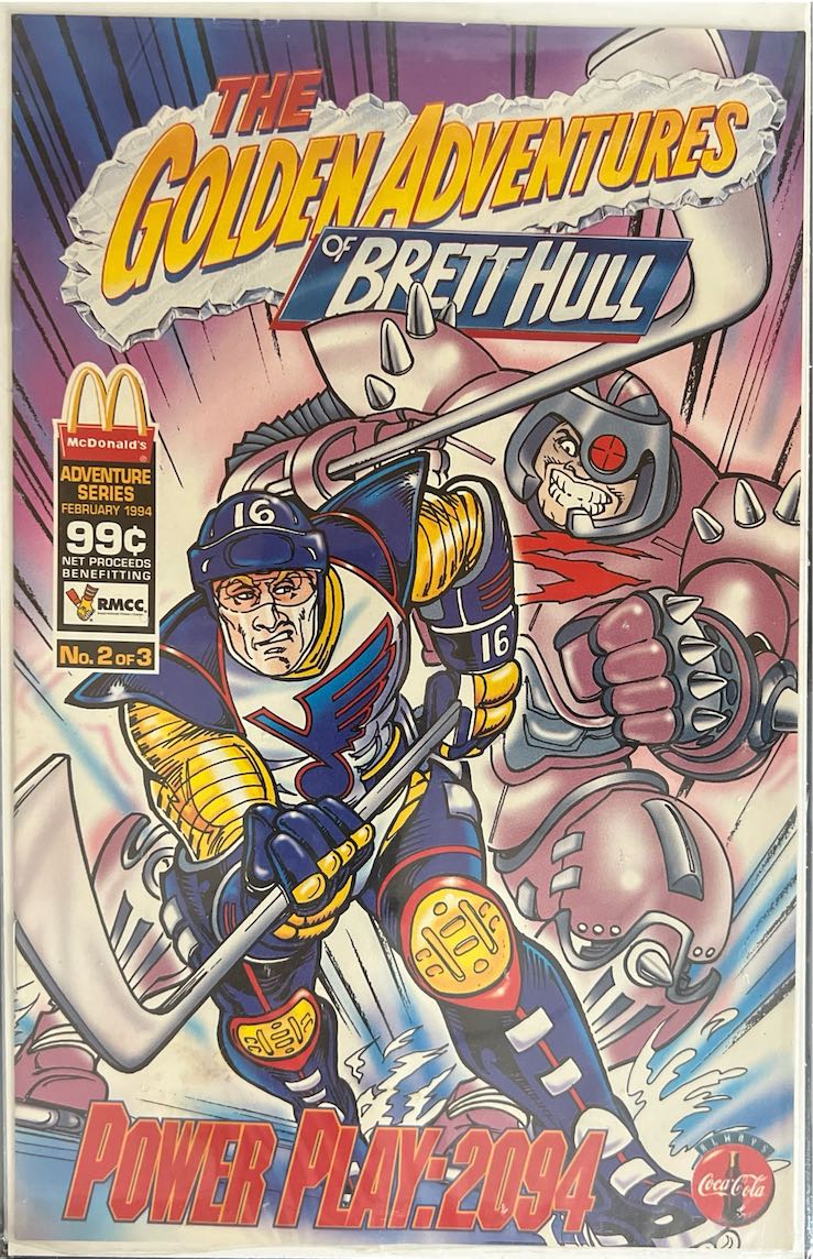 The Golden Adventures of Brett Hull, #002, Power Play: 2094 (McDonald's, 1994) - Adventure Series