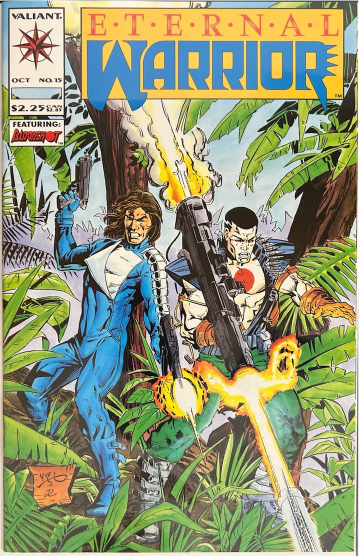 Eternal Warrior, #015, Featuring Bloodshot (Valiant, 1993) - Direct Sales Edition