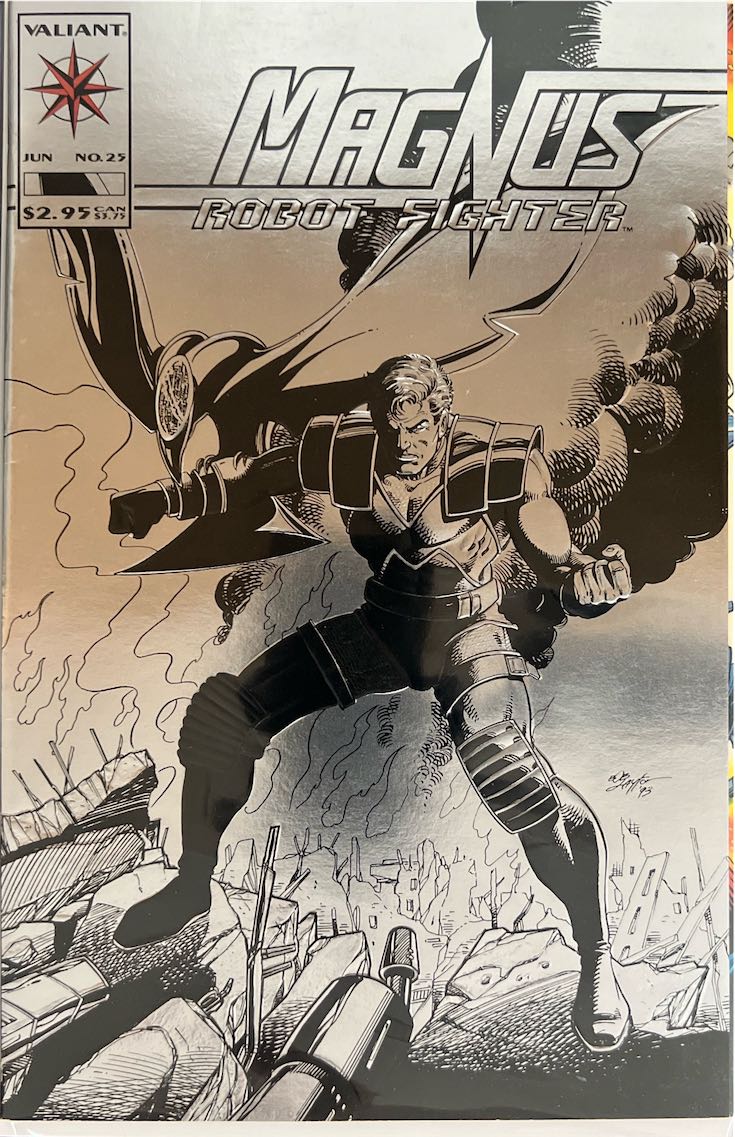 Magnus Robot Fighter, #025 (Valiant, 1993) - 1993 Chromium Cover