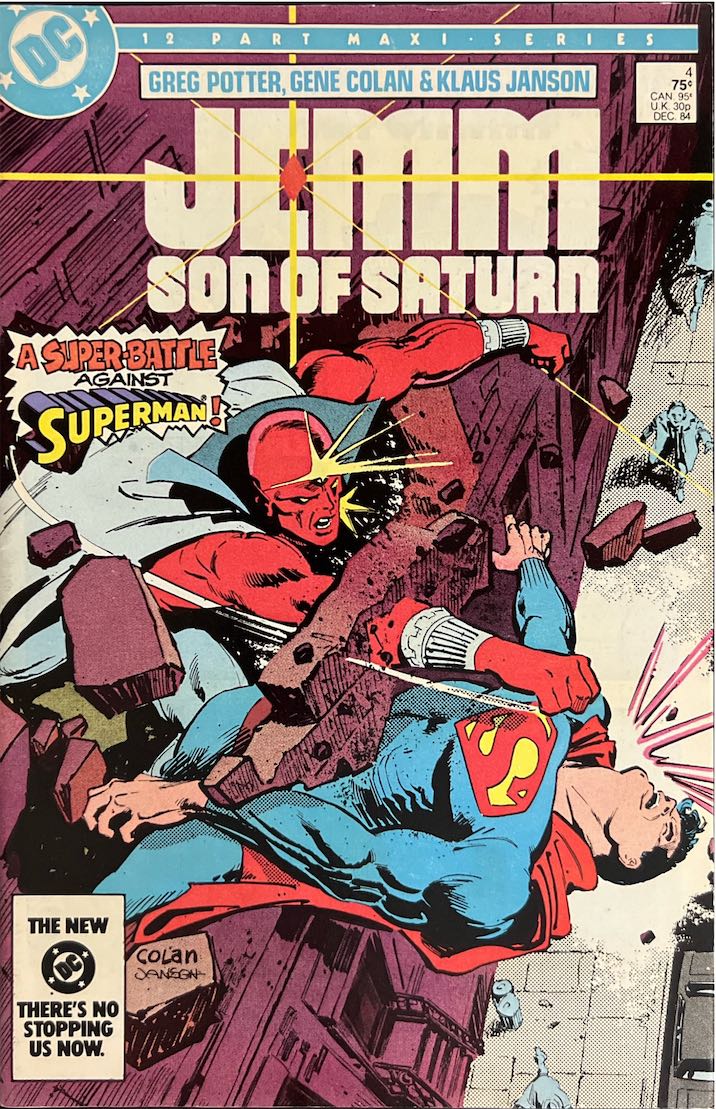 Jemm, Son of Saturn, #004, A Super-Battle Against Superman! (DC Comics, 1984) - Direct Sales Edition