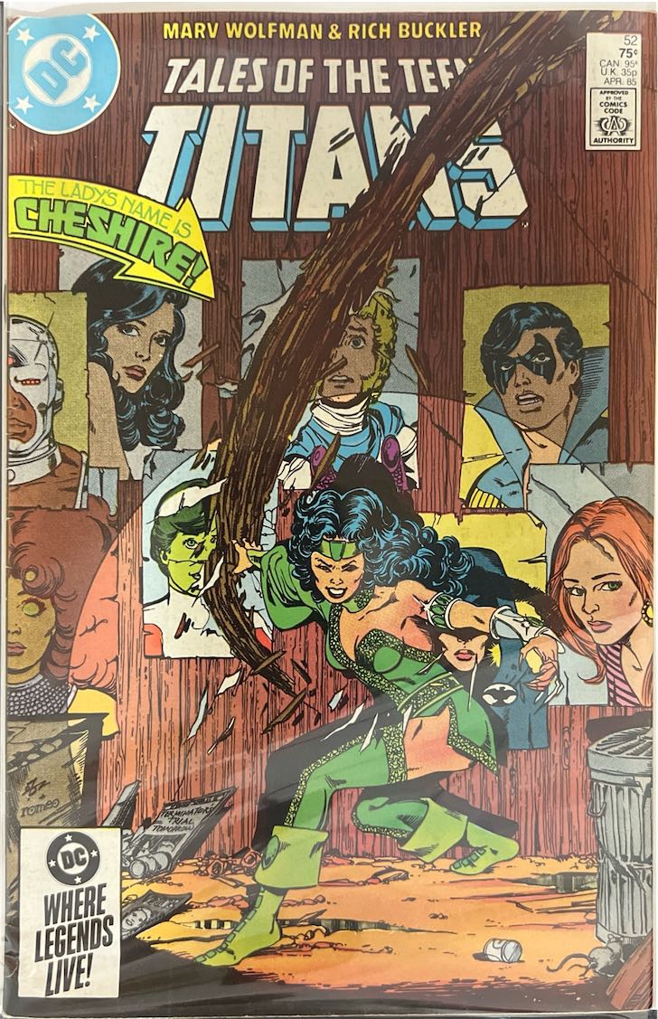 Tales of the Teen Titans, #052, The Lady's Name is Cheshire! (DC, 1985) - Direct Sales Edition