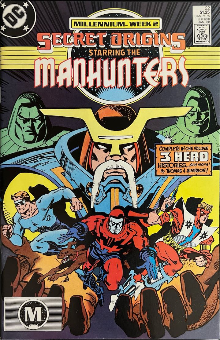 Secret Origins Starring The Manhunters, #0009, Millennium Week 2 (DC Comics, 1988) - Direct Sales
