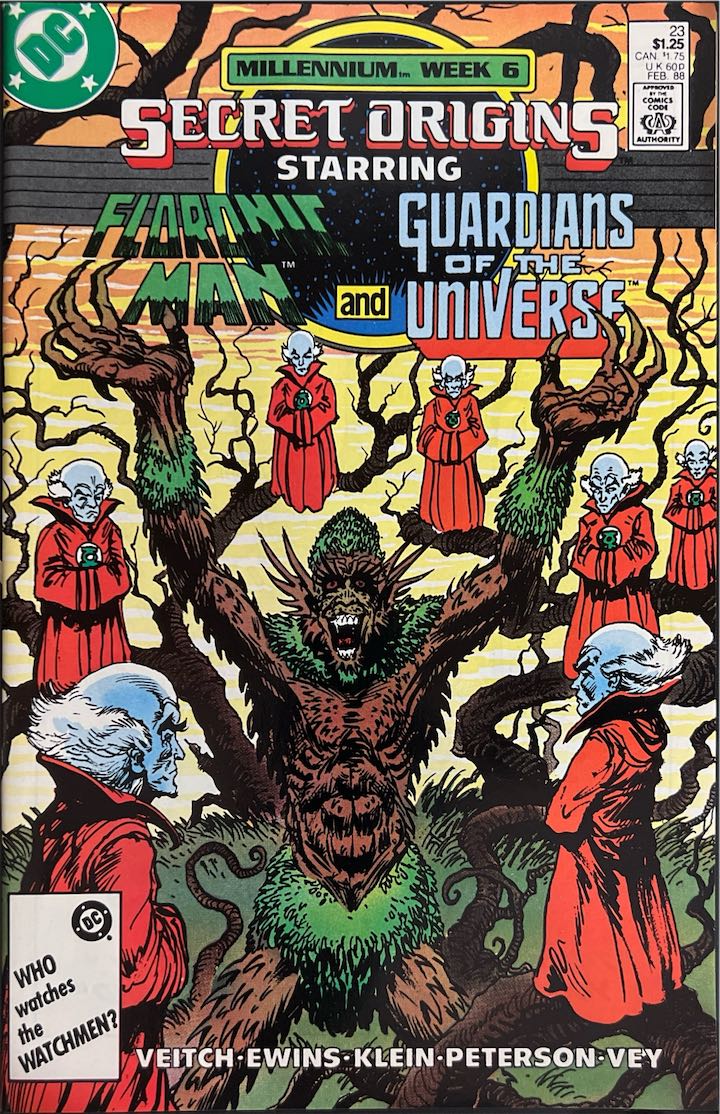 Secret Origins, #023, Starring Floronic Man and Guardians of the Universe (DC Comics, 1988) - Direct Sales