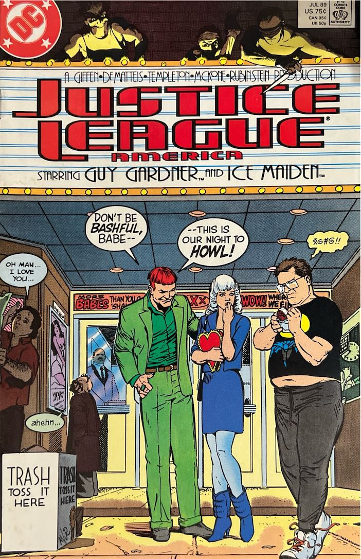 Justice League America, #028, Starring Guy Gardner and Ice Maiden (DC Comics, 1989) - Direct Sales