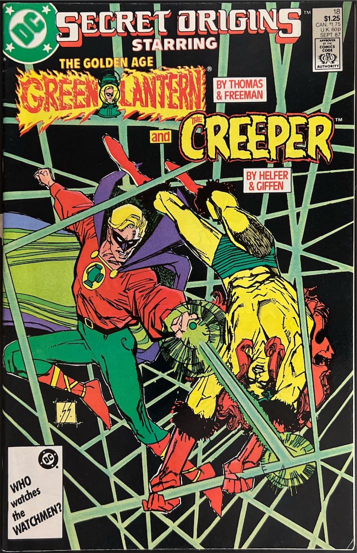 Secret Origins Starring The Golden Age Green Lantern and The Creeper, #018 (DC, 1987) - Direct Sales