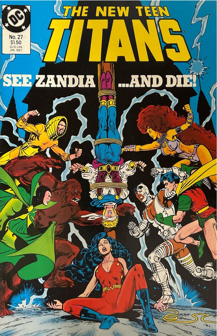 The New Teen Titans, #027, See Zandia ...And Die! (DC Comics, 1987) - Direct Edition