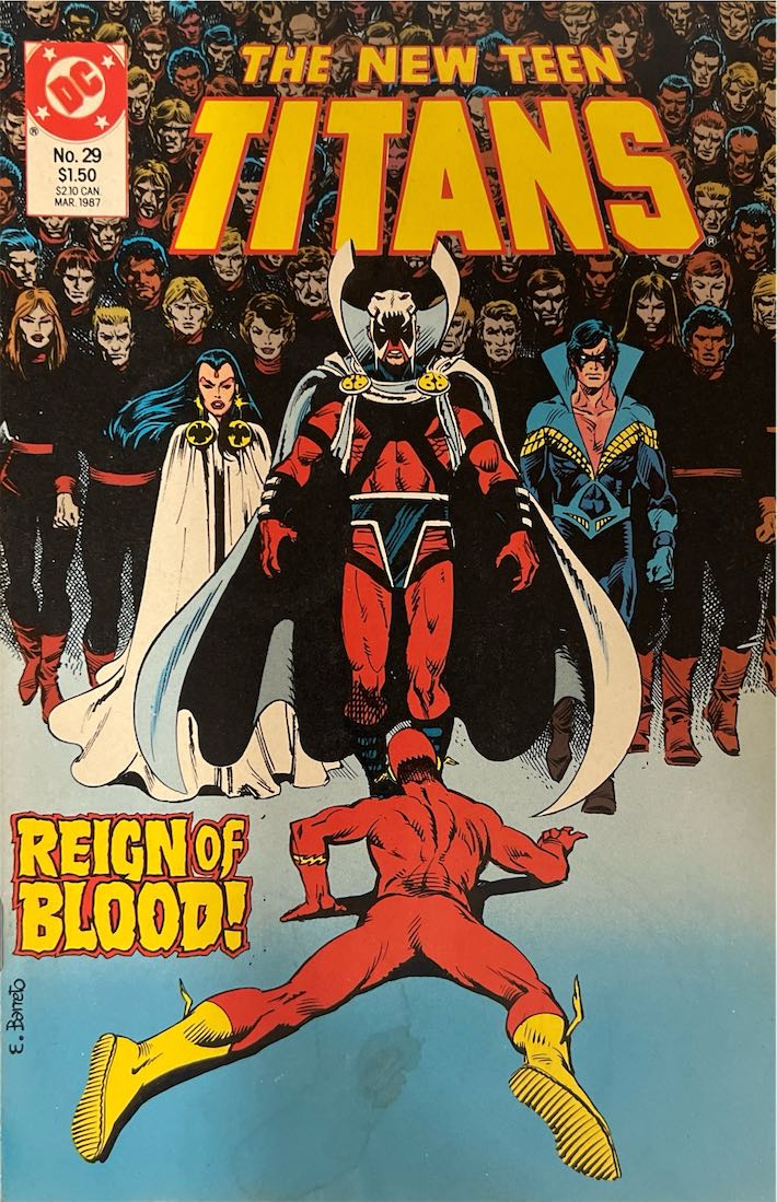 The New Teen Titans, #029, Reign of Blood (DC Comics, March 1987) - Direct Sales