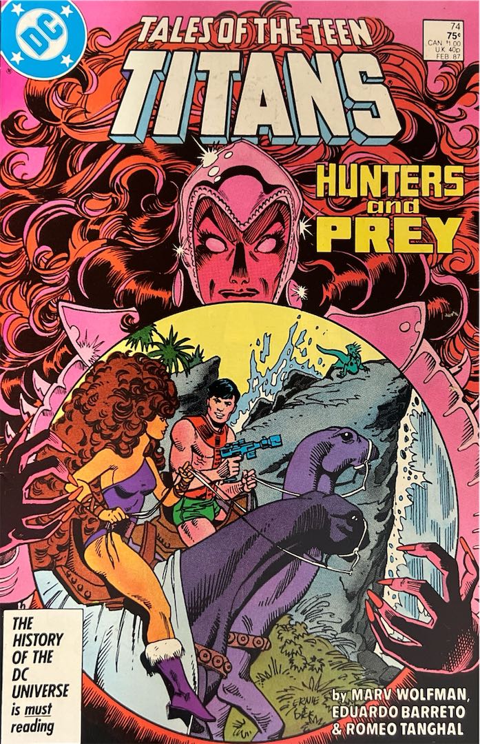 Tales of the Teen Titans, #074, Hunters and Prey (DC Comics, February 1987) - Direct Sales Edition