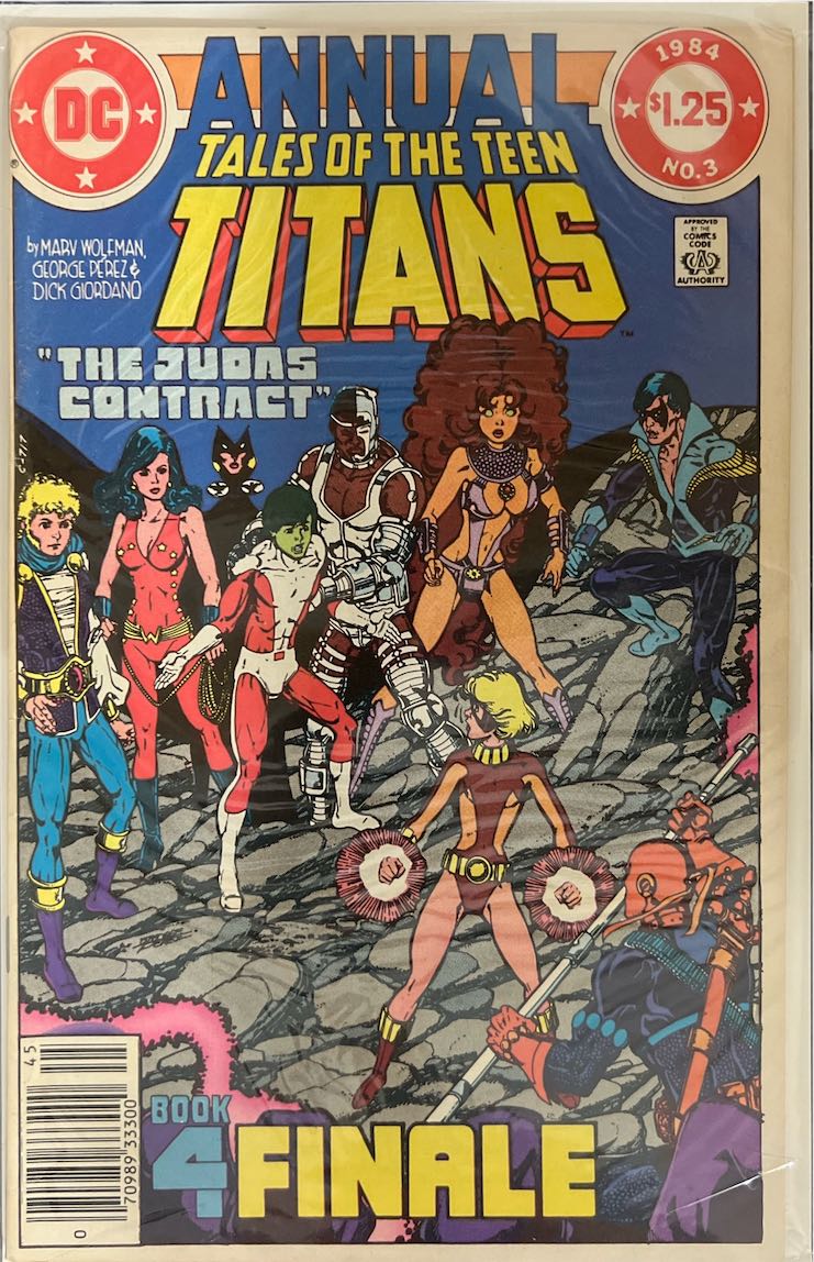 Annual Tales of the Teen Titans, #003, The Judas Contract (DC, 1984) - Direct Sales