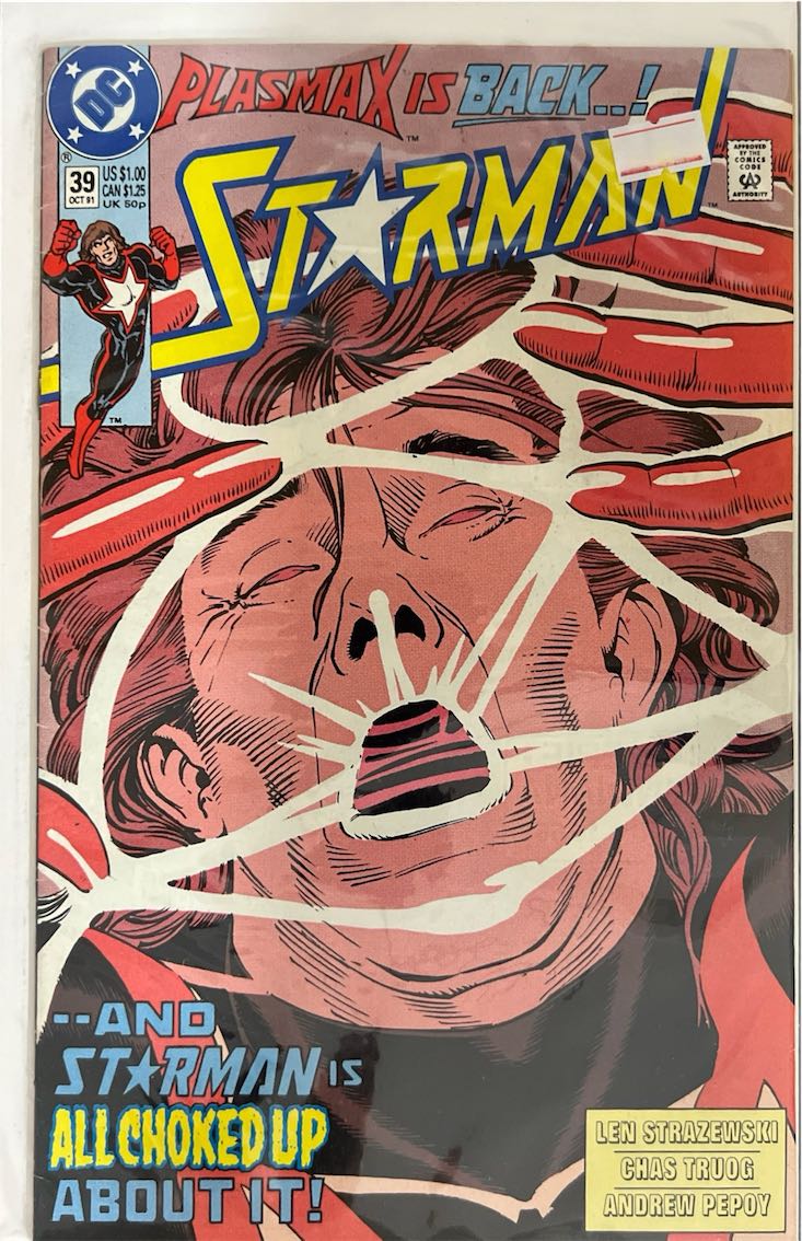 Starman, #039, Plasmax is Back (DC Comics, Oct 1991) - Direct Sales