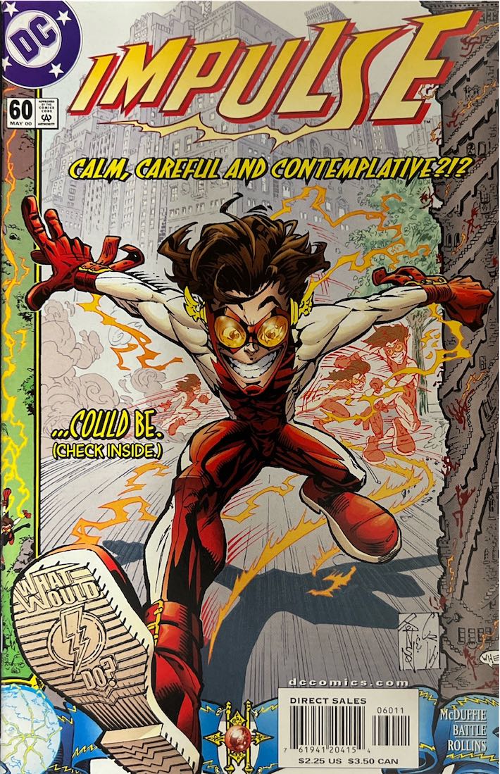 Impulse, #060, Calm, Careful and Contemplative?!? (DC Comics, May 2000) - Direct Sales