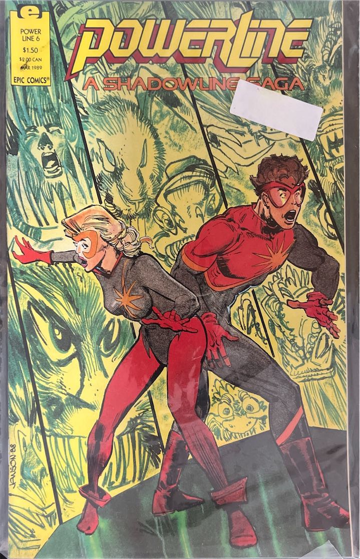 Power Line, #006, A Shadowline Saga (Epic Comics, 1989) - Direct Sales