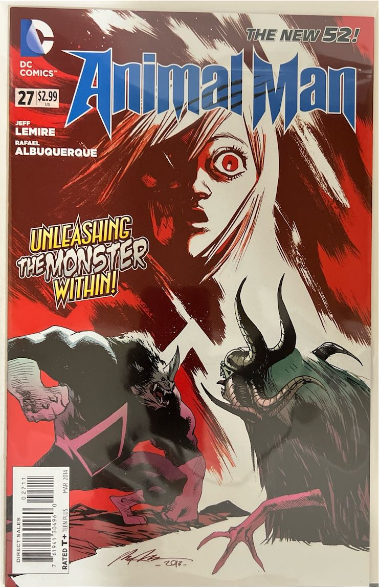 Animal Man, #027, Unleashing the Monster Within! (DC Comics, 2014) - Direct Sales