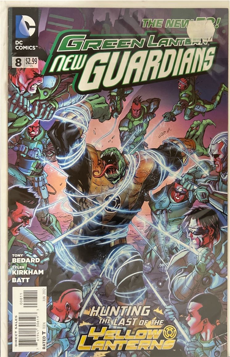 Green Lantern: New Guardians, #008, Hunting the Last of the Yellow Lanterns (DC Comics, 2012) - Direct Sales