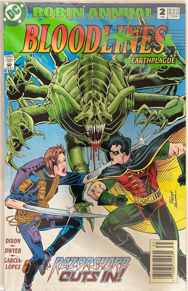 Robin Annual, #002, Bloodlines: Earthplague (DC Comics, 1993) - Direct Sales