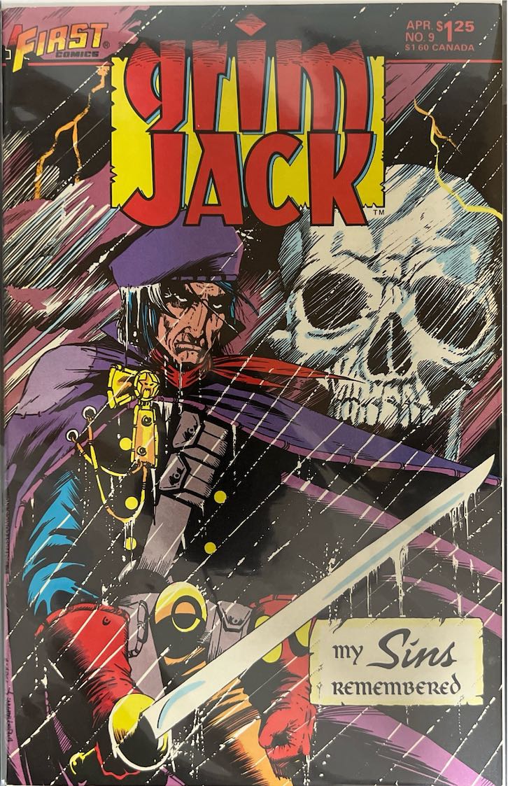 Grimjack, #009, My Sins Remembered (First Comics, 1984) - Direct Sales