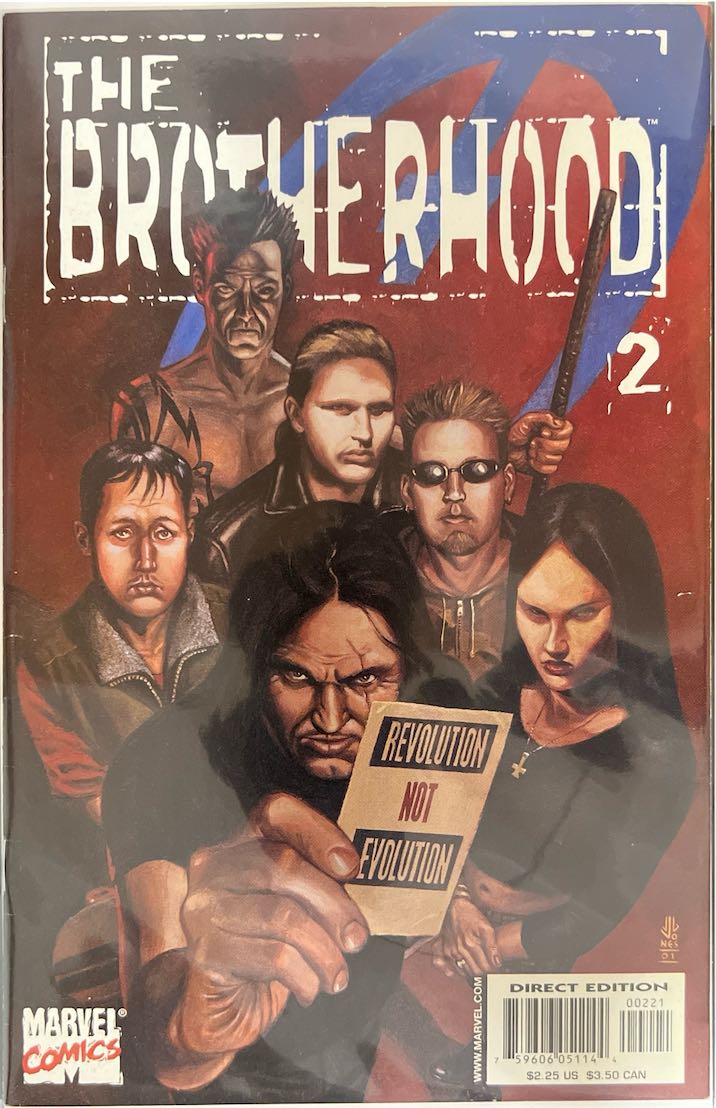 The Brotherhood, #002, Revolution Not Evolution (Marvel Comics, 2001) - Direct Edition