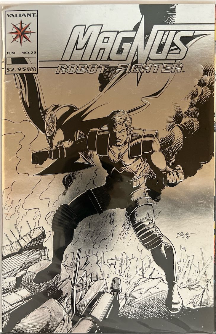 Magnus Robot Fighter, #025, (Valiant, 1993) - Silver Foil Variant