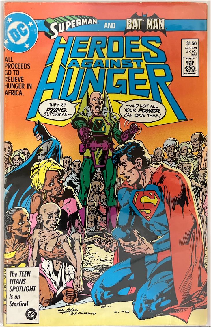 Heroes Against Hunger, #001 (DC Comics, 1986) - Direct Sales