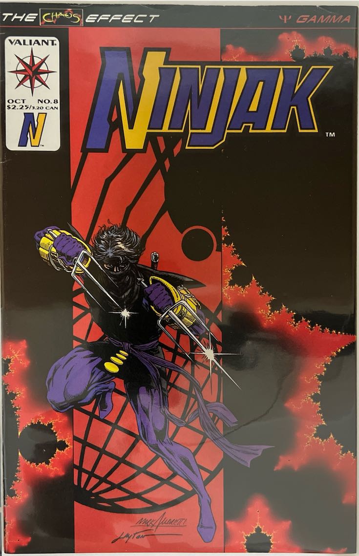 Ninjak, #008, The Chaos Effect: Alpha (Valiant, 1994) - Direct Edition