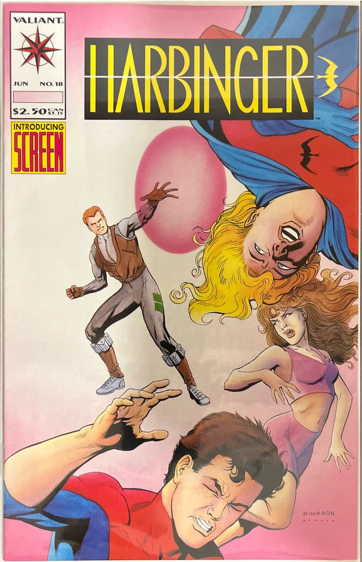 Harbinger, #018, Introducing Screen (Valiant, 1993) - Direct Edition
