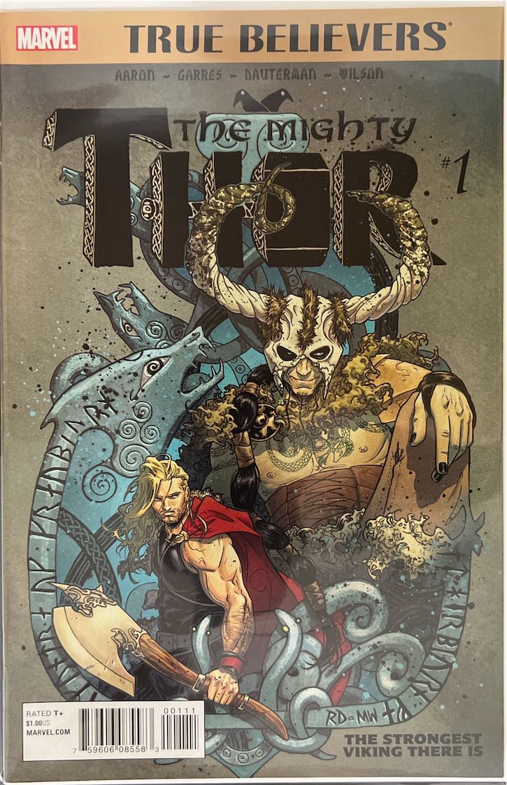 The Mighty Thor, #001, True Believers (Marvel, 2017) - Direct Edition