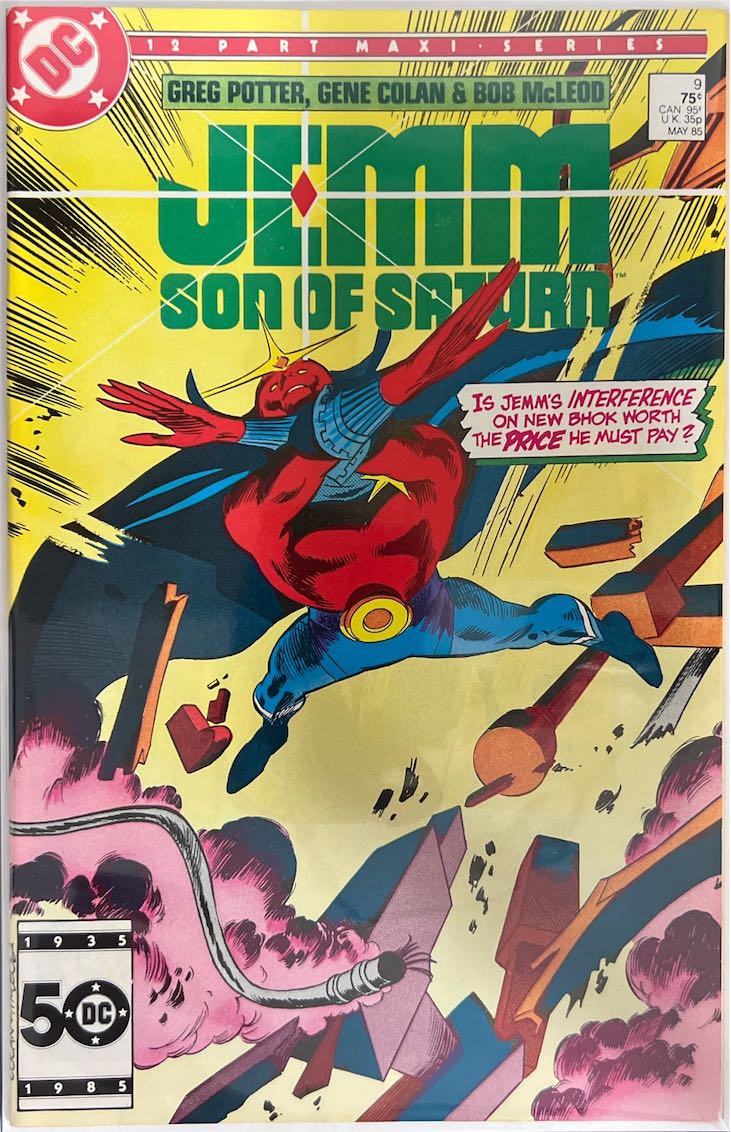 Jemm, Son of Saturn, #009, Is Jemm's Interference on New Bhok Worth the Price He Must Pay? (DC Comics, 1985) - Direct Sales