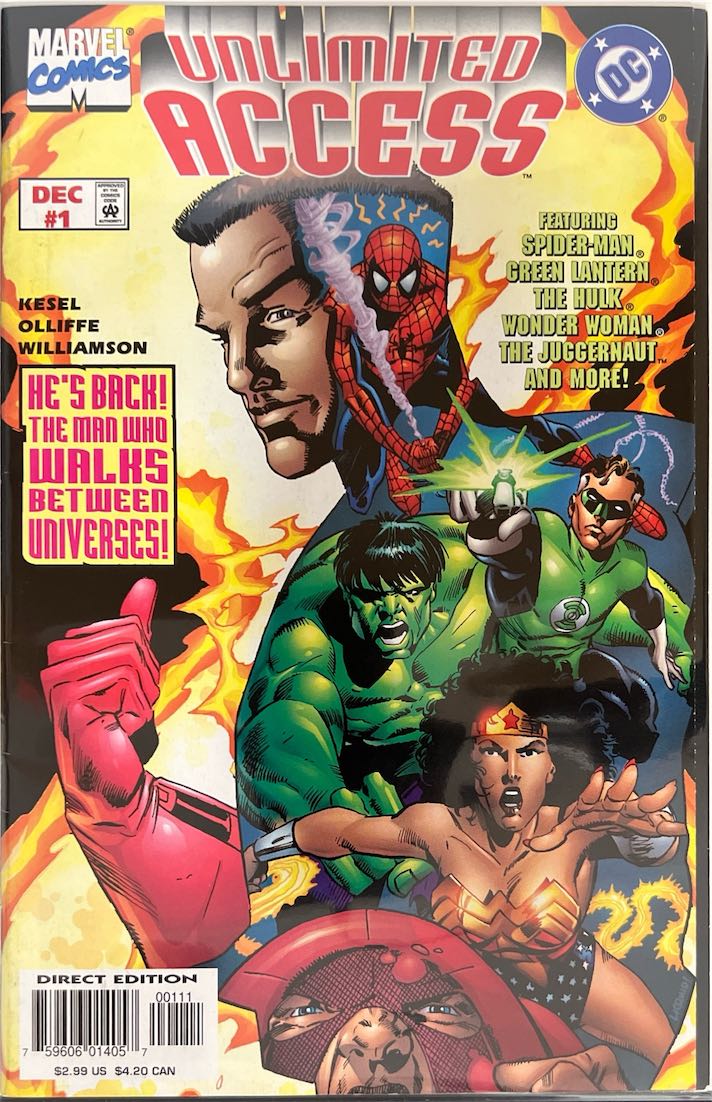 Unlimited Access, #001, (Marvel Comics/DC Comics, 1997) - Direct Edition