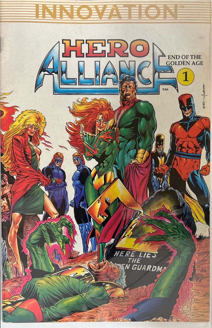 Hero Alliance, #001, End of the Golden Age (Innovation, 1989) - Direct Sales