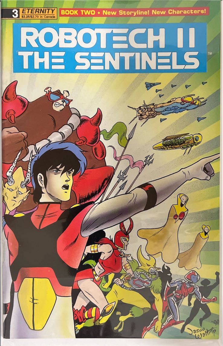 Robotech II: The Sentinels, #003, Book Two - New Storyline! New Characters! (Eternity, 1990) - Direct Sales Edition