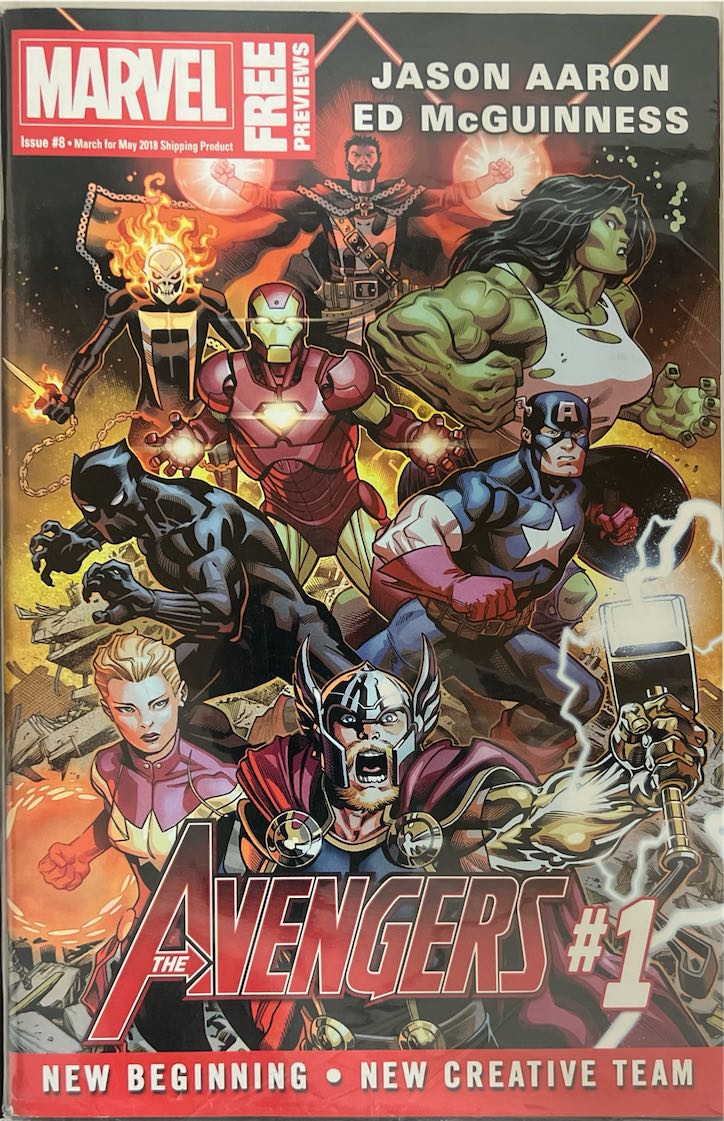 Marvel Free Previews, #008, The Avengers #1 (Marvel, 2018) - Direct Edition