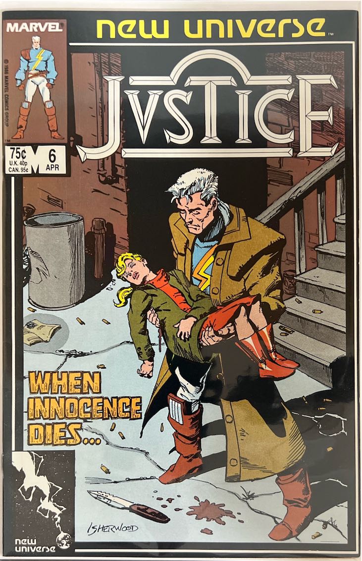 Justice, #006, (Marvel, 1987) - Direct Sales