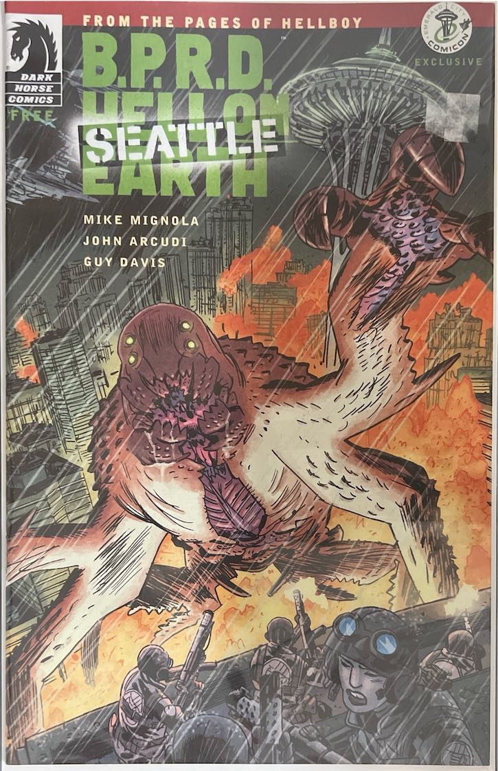 B.P.R.D. Hell on Earth, #Seattle, Earth (Dark Horse, 2013) - Convention Exclusive