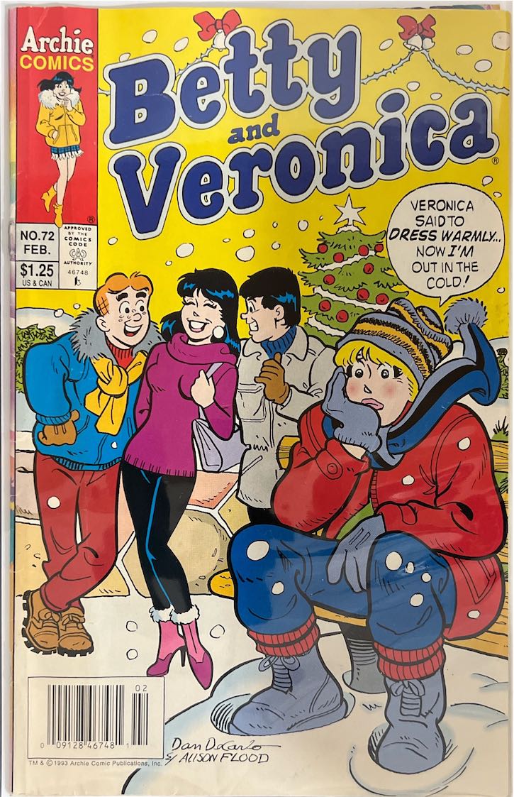 Betty and Veronica, #072, (Archie Comics, 1993) - Direct Sales