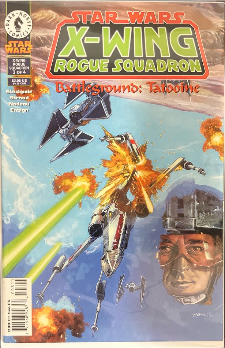 Star Wars: X-Wing Rogue Squadron, #003, Battleground: Tatooine (Dark Horse Comics, 1996) - Direct Sales