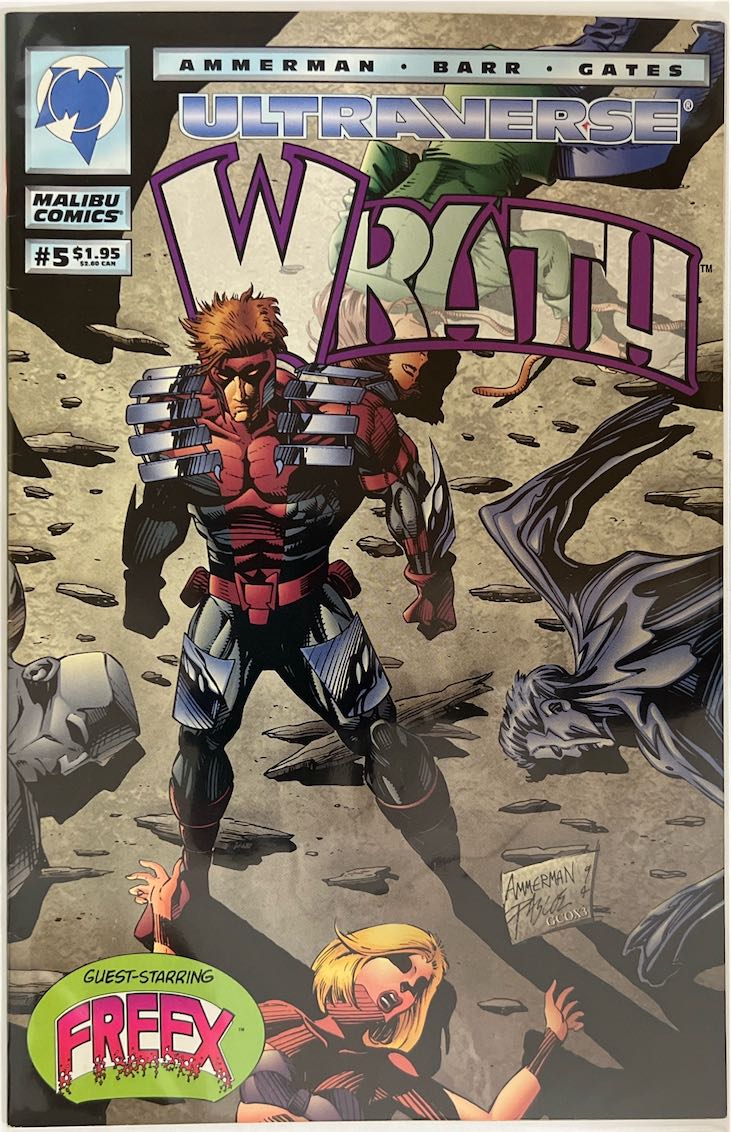 Wrath, #005, Ultraverse (Malibu Comics, 1994) - Direct Sales Edition