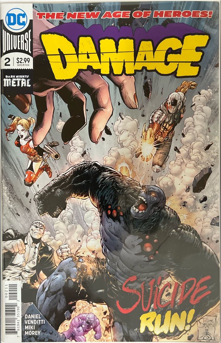 Damage, #002, Suicide Run! (DC Comics, 2018) - Direct Edition