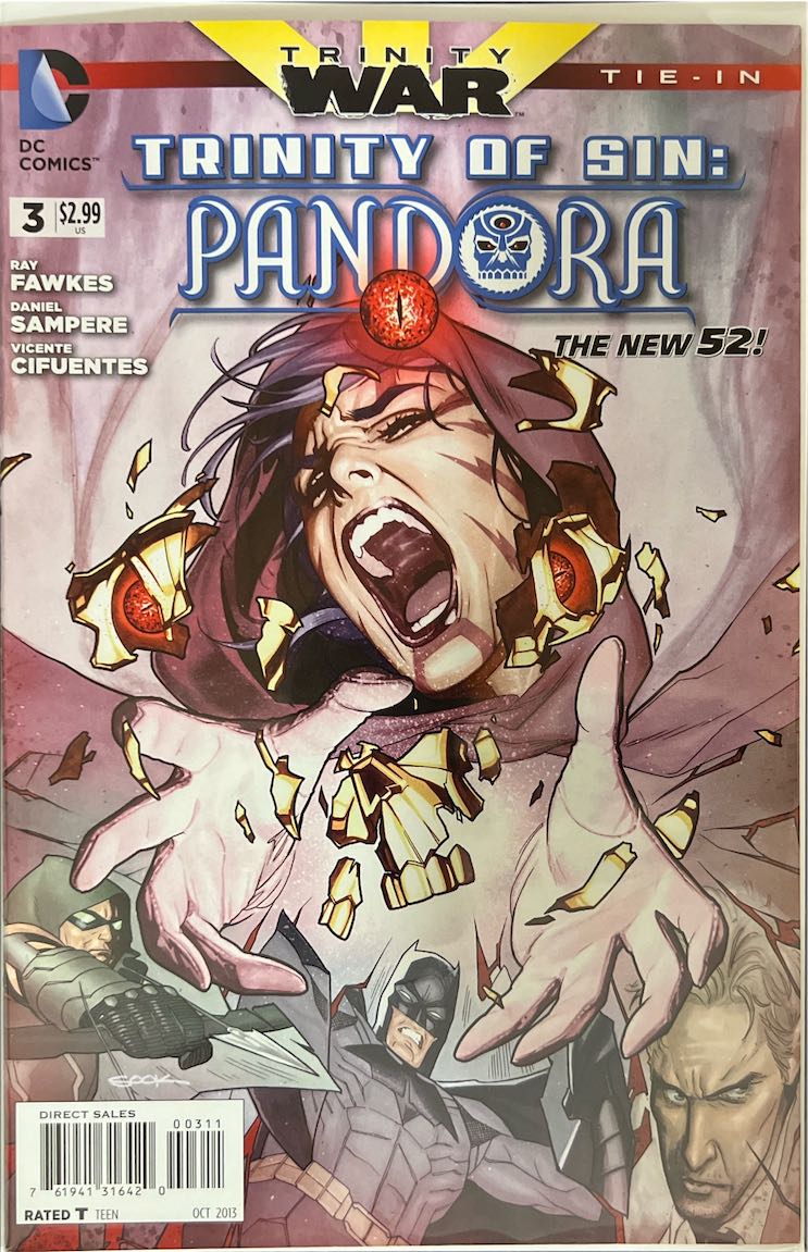 Trinity of Sin: Pandora, #003, The New 52! (DC Comics, 2013) - Direct Sales