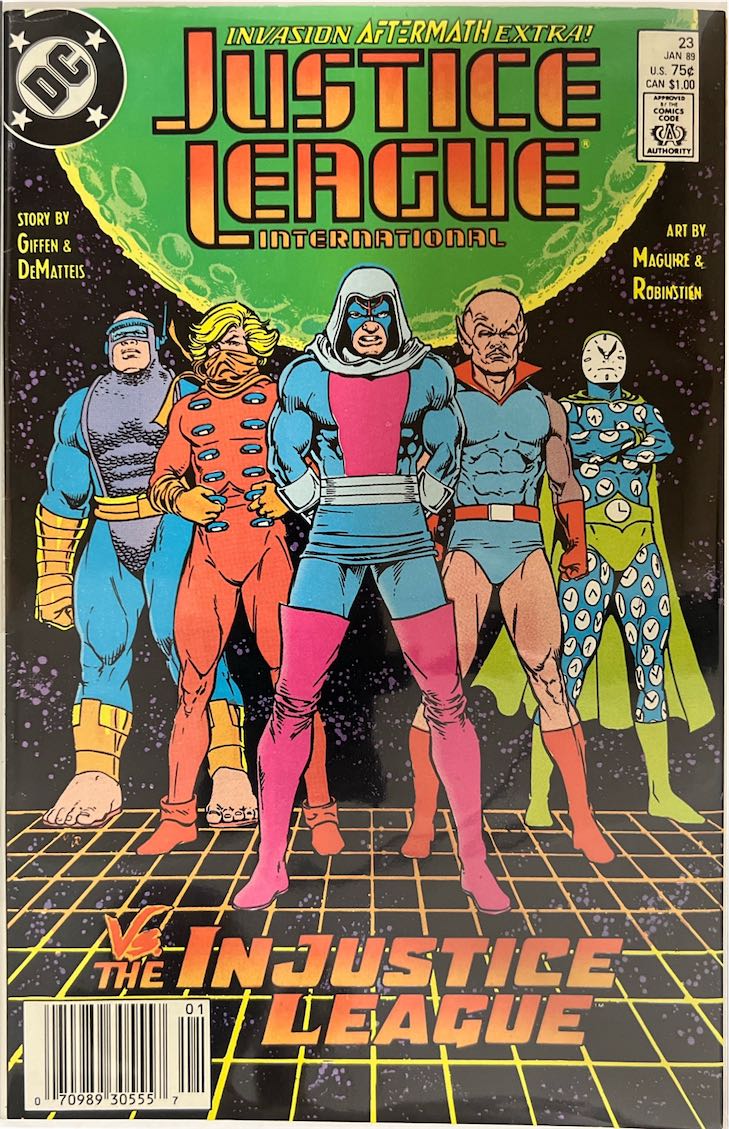 Justice League International, #023, Invasion Aftermath Extra! (DC Comics, 1989) - Direct Sales