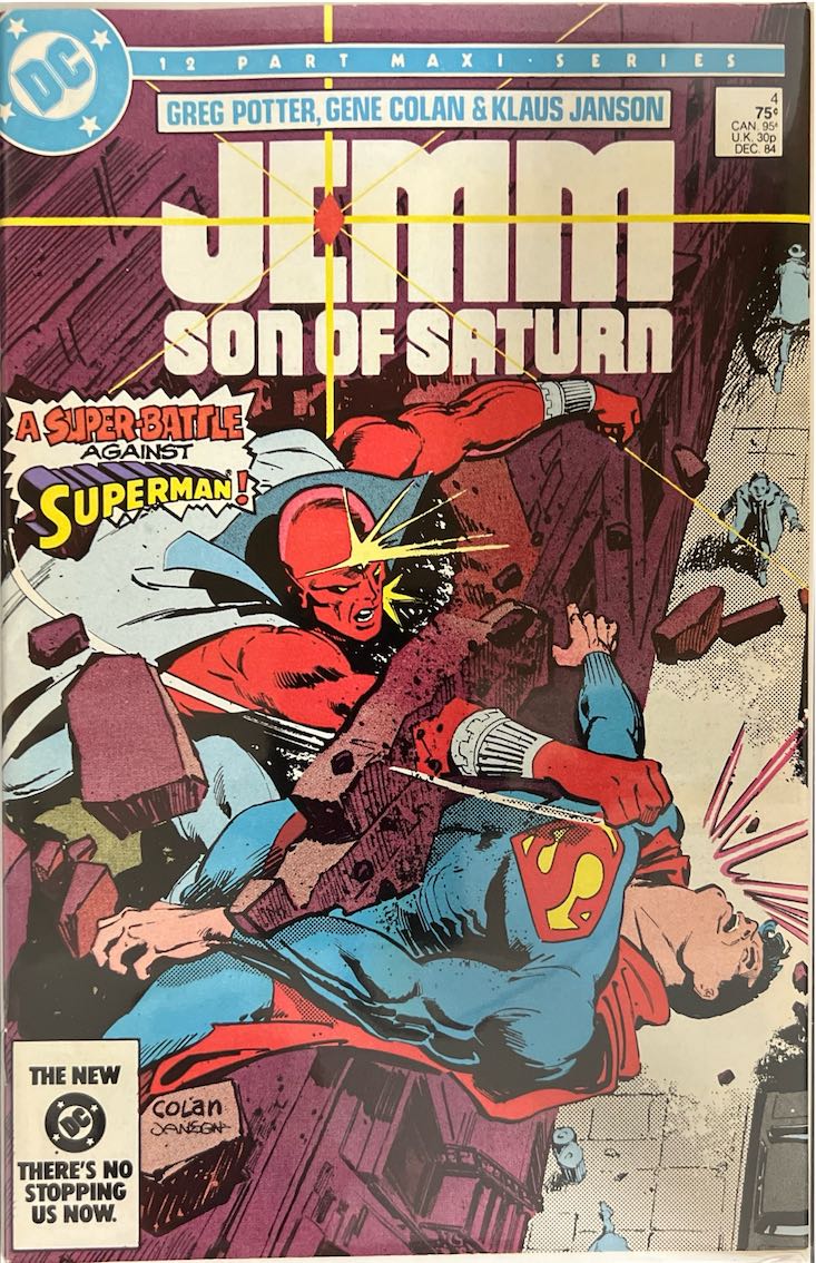 Jemm, Son of Saturn, #004, A Super-Battle Against Superman! (DC, 1984) - Direct Sales