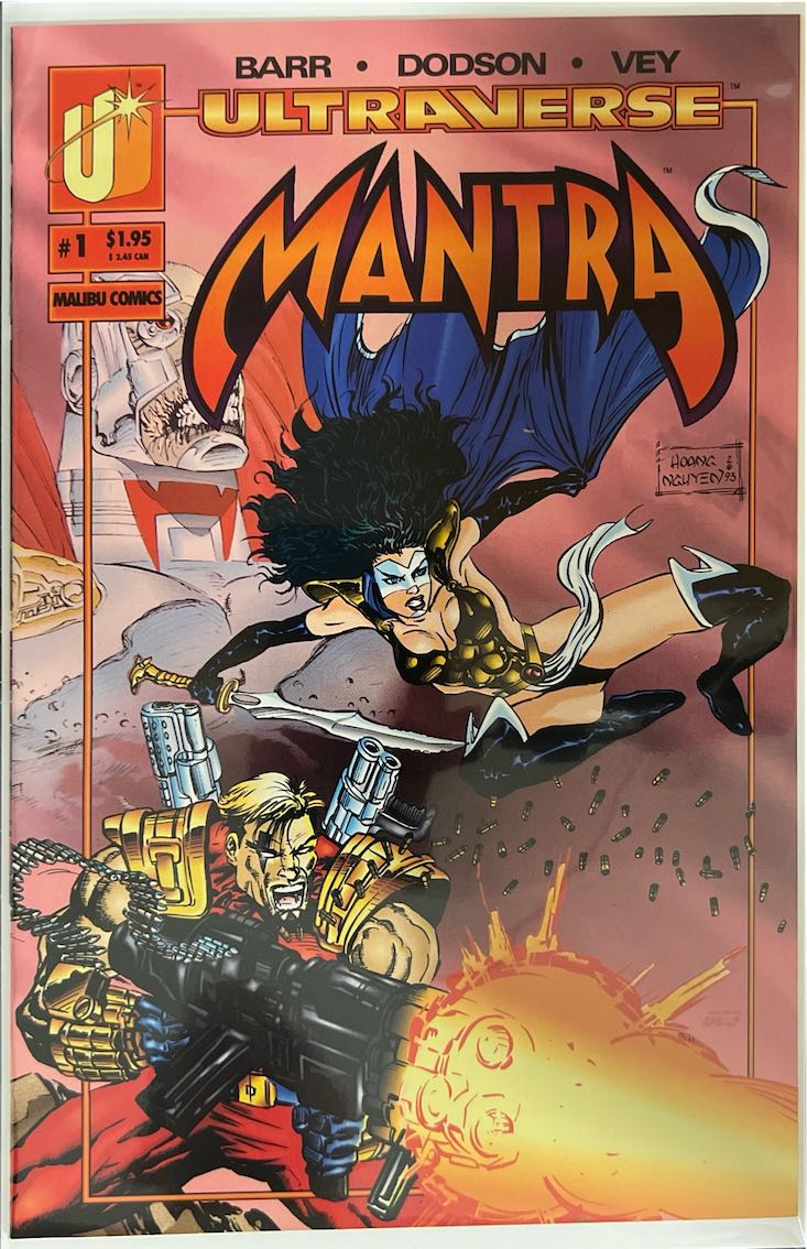 Mantra, #001, Ultraverse (Malibu Comics, 1993) - Direct Sales Edition