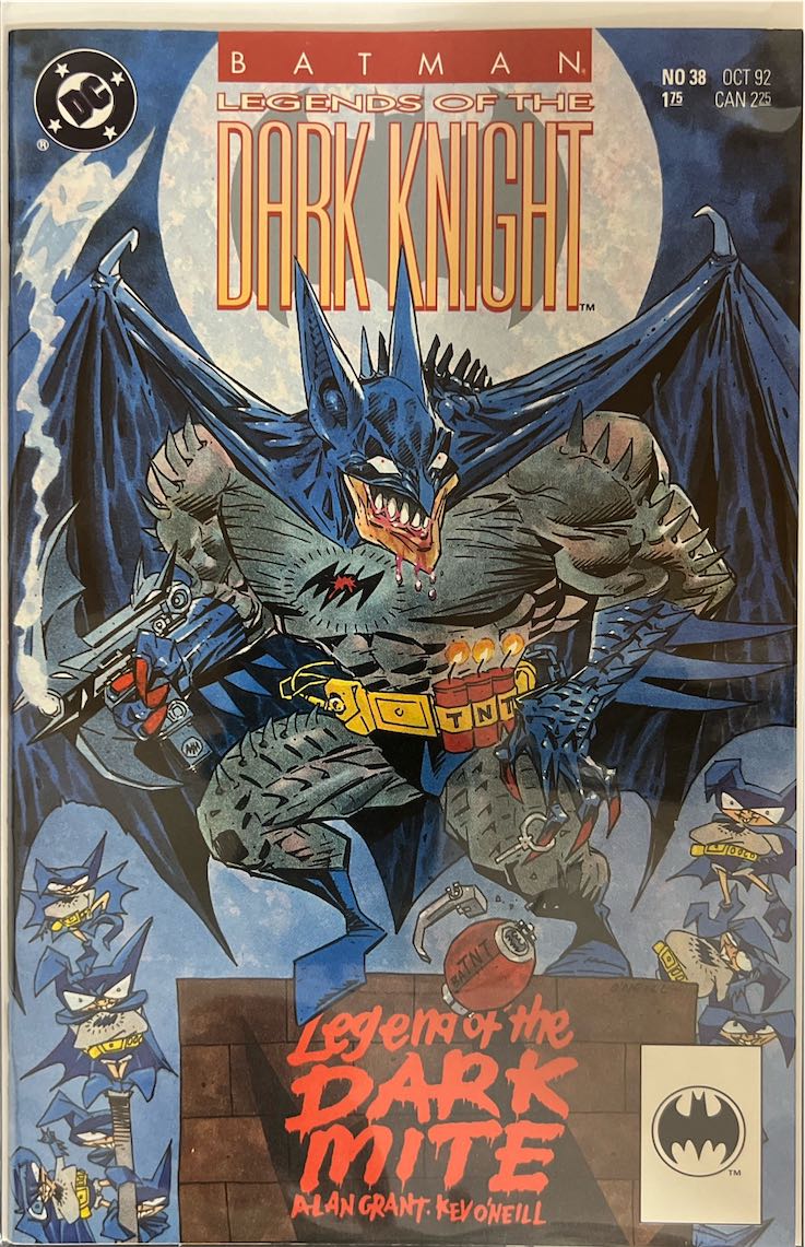 Batman: Legends of the Dark Knight, #038, Legend of the Dark Mite (DC Comics, 1992) - Newsstand Edition