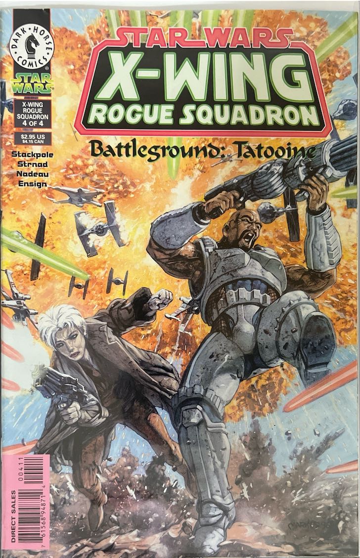 Star Wars: X-Wing Rogue Squadron, #004, Battleground: Tatooine (Dark Horse Comics, 1996) - Direct Sales