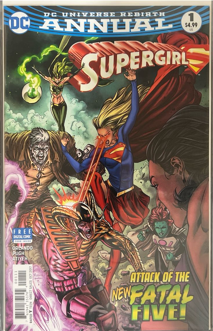 Supergirl, Annual #001, DC Universe Rebirth (DC Comics, 2017) - Direct Sales