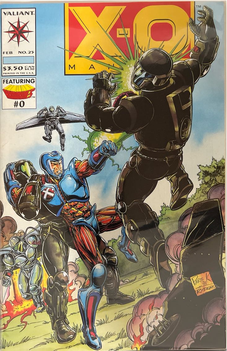 X-O Manowar, #000, Featuring Troublemakers (Valiant, 1993) - Direct Edition