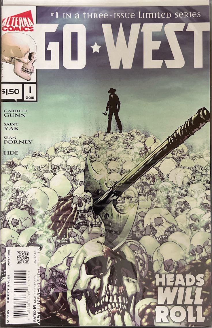 Go West, #001, Heads Will Roll (Alterna Comics, 2018) - Direct Sales