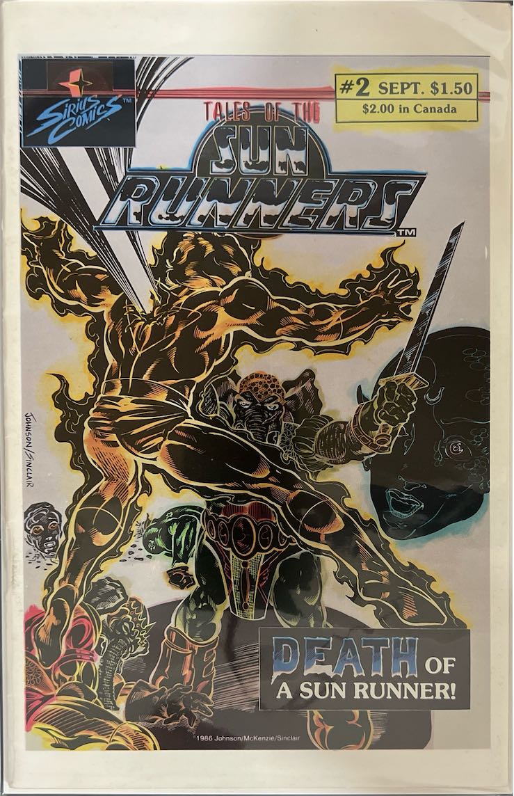 Tales of the Sun Runners, #002, Death of a Sun Runner! (Sirius Comics, 1986)