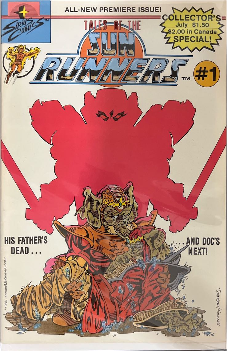 Tales of the Sun Runners, #001 (Sirius Comics, 1986) - Direct Sales Edition