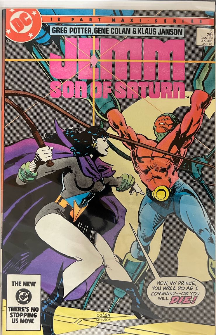 Jemm Son of Saturn #005 (DC, 1985) - Direct Sales