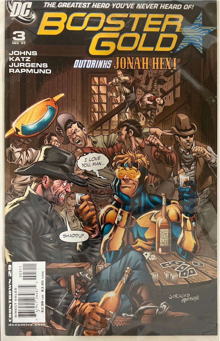 Booster Gold, #003, Outdrinks Jonah Hex! (DC Comics, 2007) - Direct Sales